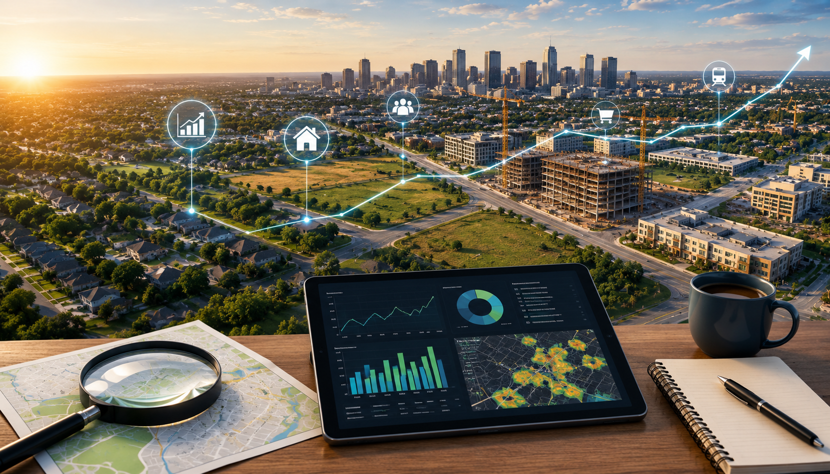 Property market growth analysis and infrastructure development